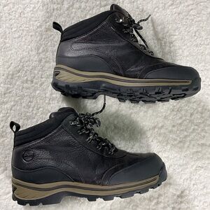 Timberland Hiking Boots Men 6 Brown Full Grain Leather Waterproof A5998